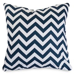Majestic Home Goods Pillow 24x24 Chevron Navy