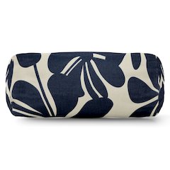 Majestic Home Goods Bolster Pillow Plantation Navy