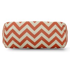 Majestic Home Goods Bolster Pillow Chevron Burnt Orange