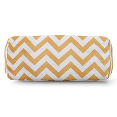 Majestic Home Goods Bolster Pillow Chevron Yellow