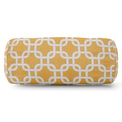Majestic Home Goods Bolster Pillow Links Yellow