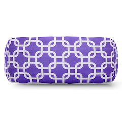 Majestic Home Goods Bolster Pillow Links Purple