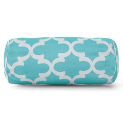 Majestic Home Goods Bolster Pillow Trellis Teal