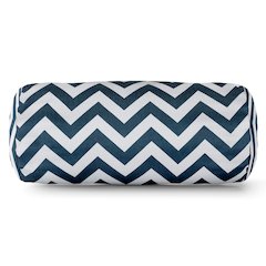 Majestic Home Goods Bolster Pillow Chevron Navy