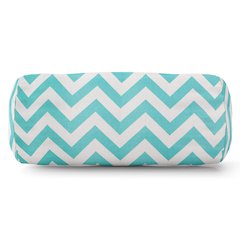 Majestic Home Goods Bolster Pillow Chevron Teal