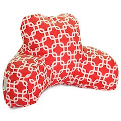 Majestic Home Goods Reading Pillow Links Red