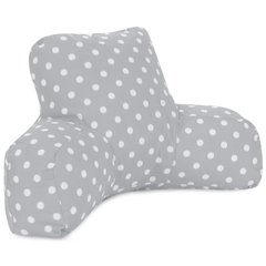 Majestic Home Goods Reading Pillow Ikat Dot Gray