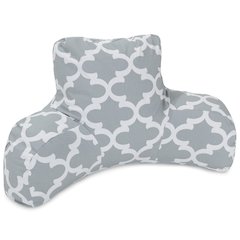 Majestic Home Goods Reading Pillow Trellis Gray