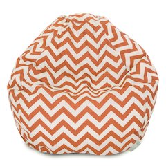 Majestic Home Goods Small Bean Bag Chevron Burnt Orange