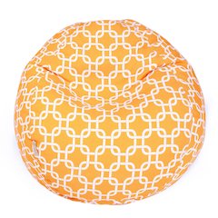 Majestic Home Goods Small Bean Bag Links Yellow