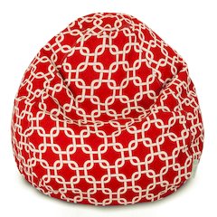 Majestic Home Goods Small Bean Bag Links Red
