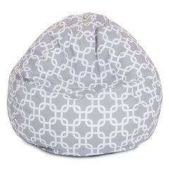 Majestic Home Goods Small Bean Bag Links Gray