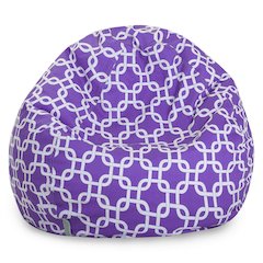Majestic Home Goods Small Bean Bag Links Purple