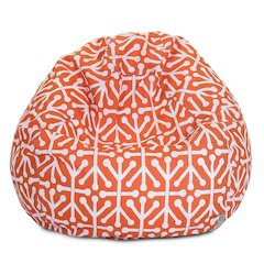 Majestic Home Goods Small Bean Bag Aruba Orange