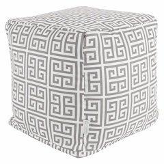 Majestic Home Goods Cube Pouf Towers Gray