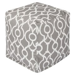 Majestic Home Goods Cube Pouf Athens Gray