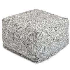 Majestic Home Goods Ottoman Pouf Charlie Gray