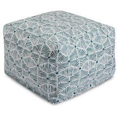 Majestic Home Goods Ottoman Pouf Charlie Emerald