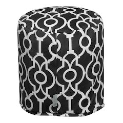 Majestic Home Goods Pouf Athens Black