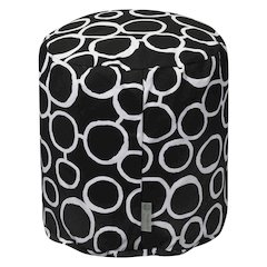 Majestic Home Goods Pouf Fusion Black