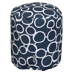 Majestic Home Goods Pouf Fusion Navy