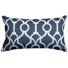 Majestic Home Goods Pillow 12x20 Athens Navy