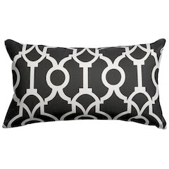 Majestic Home Goods Pillow 12x20 Athens Black