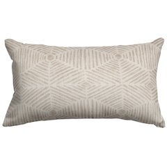 Majestic Home Goods Pillow 12x20 Charlie Beige Metallic