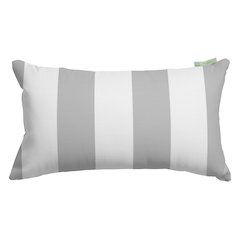 Majestic Home Goods Pillow 12x20 Vertical Stripe Gray