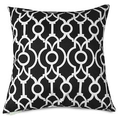 Majestic Home Goods Pillow 20x20 Athens Black