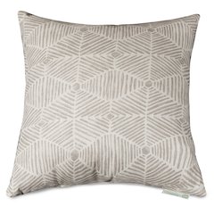 Majestic Home Goods Pillow 20x20 Charlie Beige Metallic