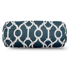 Majestic Home Goods Bolster Pillow Athens Navy