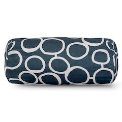 Majestic Home Goods Bolster Pillow Fusion Navy