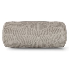 Majestic Home Goods Bolster Pillow Charlie Beige Metallic