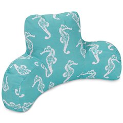 Majestic Home Goods Reading Pillow Sea Horse Teal