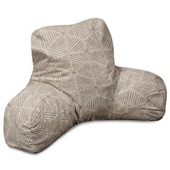Majestic Home Goods Reading Pillow Charlie Beige Metallic