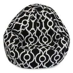 Majestic Home Goods Small Bean Bag Athens Black