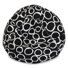 Majestic Home Goods Small Bean Bag Fusion Black