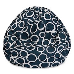 Majestic Home Goods Small Bean Bag Fusion Navy