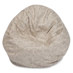 Majestic Home Goods Small Bean Bag Charlie Beige Metallic