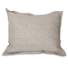 Majestic Home Goods Floor Pillow Charlie Beige Metallic