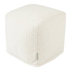 Majestic Home Goods Cube Pouf Sherpa Cream