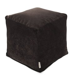 Majestic Home Goods Cube Pouf Villa Storm