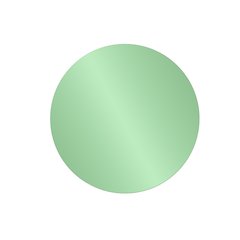 Balducci Round Emerald Green Mirror Large