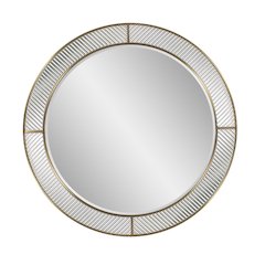 Frosted Round Wall Mirror