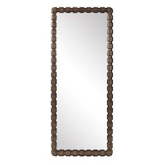 Wooden Bobbin Dressing Mirror