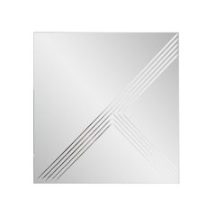 Adoree V Grooved Square Mirror