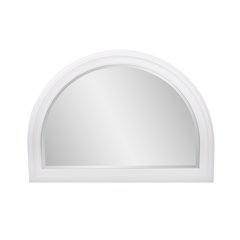 George Arched Mirror White