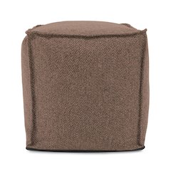 Square Pouf Panama Chocolate