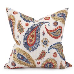 24 x 24 Pillow  Boteh Sand - Down Insert